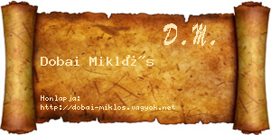 Dobai Miklós névjegykártya